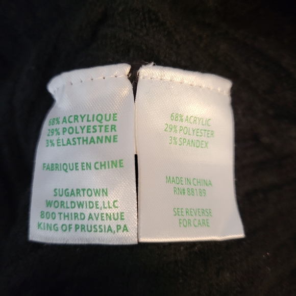 Lilly Pulitzer Arienza Black Sweater Runs BIG! Batwing Sleeves Size S - Picture 4 of 4